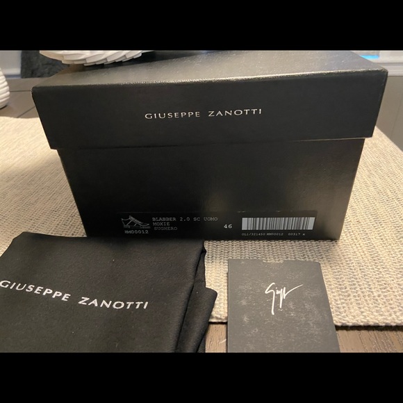 NEW Giuseppe Zanotti Blabber Leather Sneaker - Picture 12 of 13